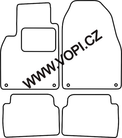 Autokoberce Saab 9-3 092002 - Colorfit Fun (4008)